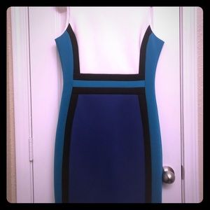 Calvin Klein color block sheath dress size 8